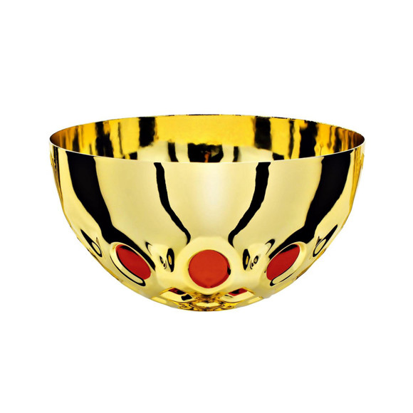 Immagine di MEZZA SFERA INTRECCIATA GOLD-RED D. 080 
