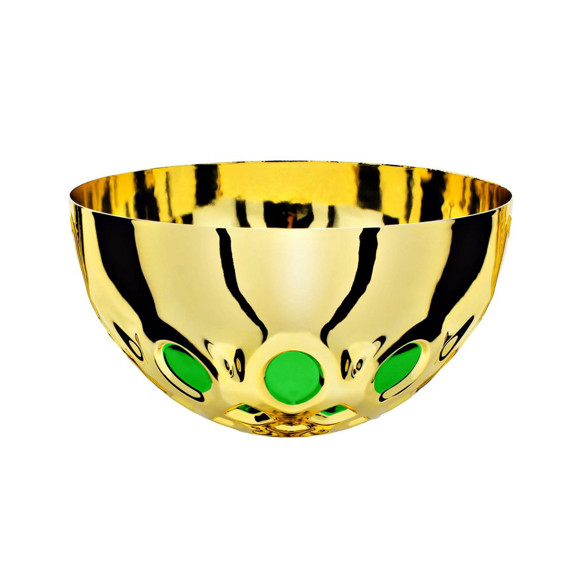 Immagine di MEZZA SFERA INTRECCIATA GOLD-GREEN D. 100