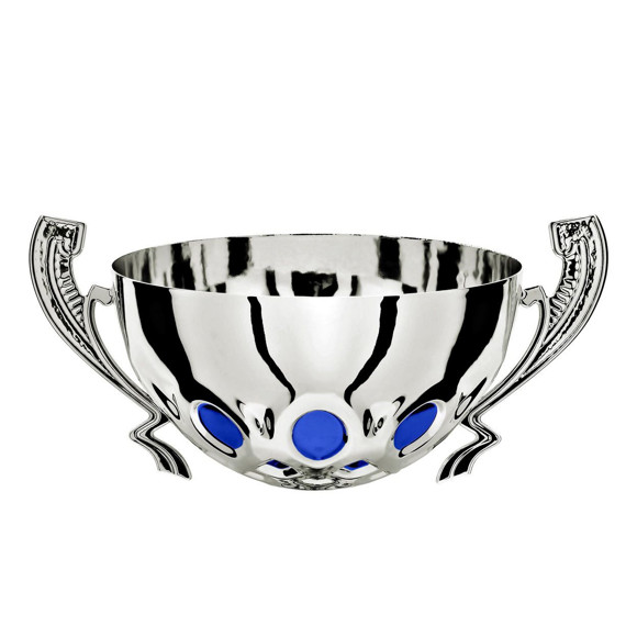 Immagine di MEZZA SFERA INTRECCIATA SILVER-BLUE D. 120 LINEARE