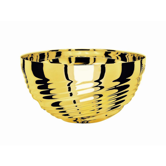 Immagine di MEZZA SFERA BASSA FILETTATA GOLD D. 140