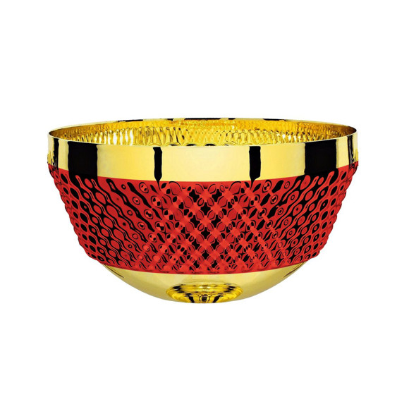 Immagine di MEZZA SFERA PALLINI GOLD-RED D. 080 