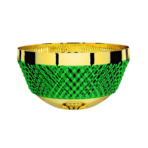 Immagine di MEZZA SFERA PALLINI GOLD-GREEN D. 100