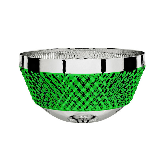 Immagine di MEZZA SFERA PALLINI SILVER-GREEN D. 180