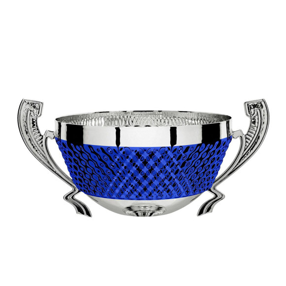 Immagine di MEZZA SFERA PALLINI SILVER-BLUE D. 180 LINEARE
