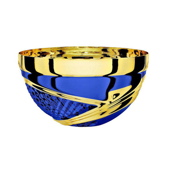 Immagine di MEZZA SFERA BERRETTO GOLD-BLUE D. 140