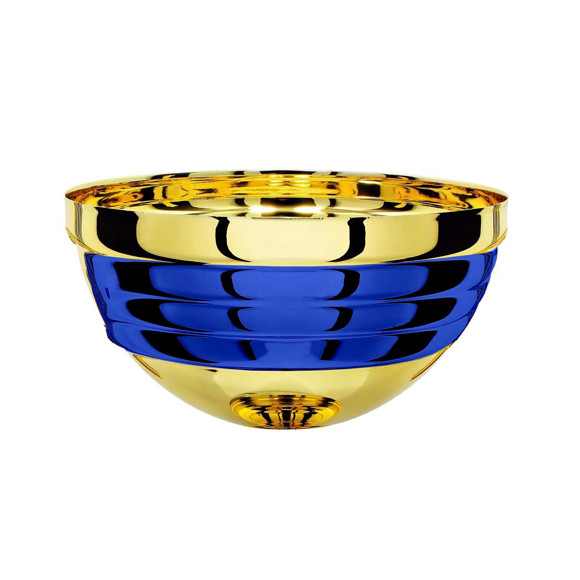 Immagine di MEZZA SFERA BAVAGLIO GOLD-BLUE D. 180