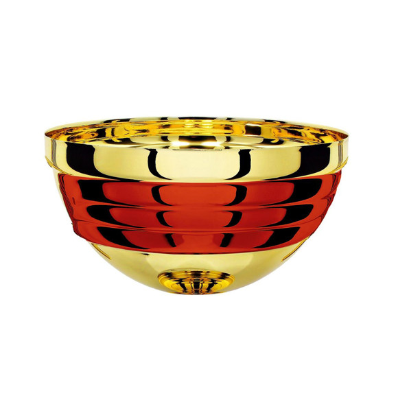 Immagine di MEZZA SFERA BAVAGLIO GOLD-RED D. 100