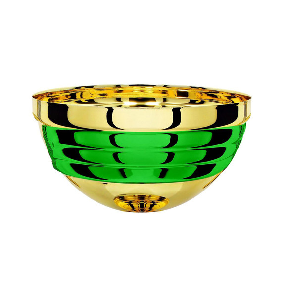 Immagine di MEZZA SFERA BAVAGLIO GOLD-GREEN D. 070 