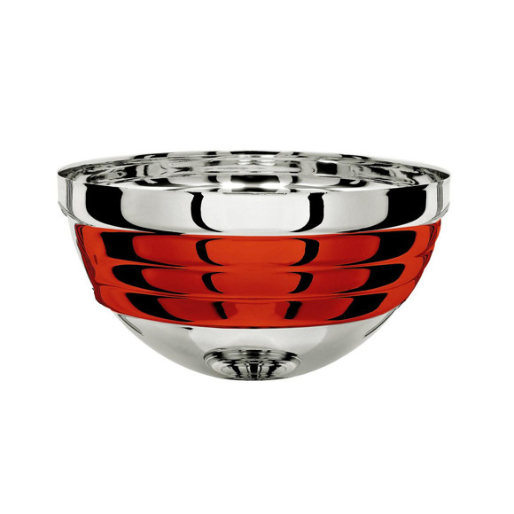 Immagine di MEZZA SFERA BAVAGLIO SILVER-RED D. 100