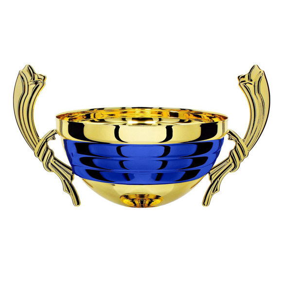 Immagine di MEZZA SFERA BAVAGLIO GOLD-BLUE D. 100 CORNUCOPIA