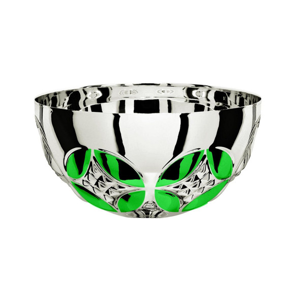 Immagine di MEZZA SFERA FARFALLA SILVER-GREEN D. 140