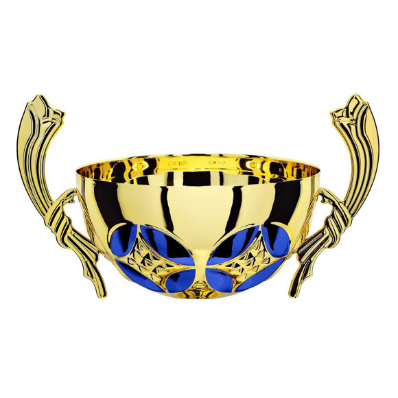 Immagine di MEZZA SFERA FARFALLA GOLD-BLUE D. 140 CORNUCOPIA