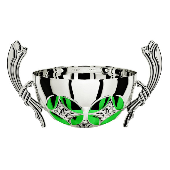 Immagine di MEZZA SFERA FARFALLA SILVER-GREEN D. 180 CORNUCOPIA