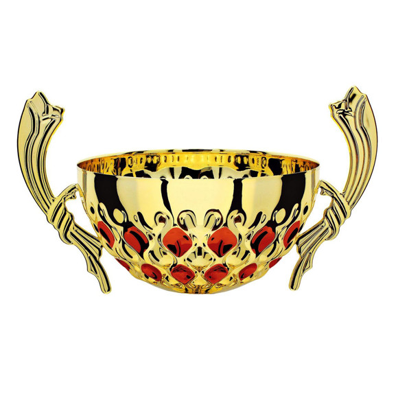 Immagine di MEZZA SFERA CLESSIDRA GOLD-RED D. 180 CORNUCOPIA