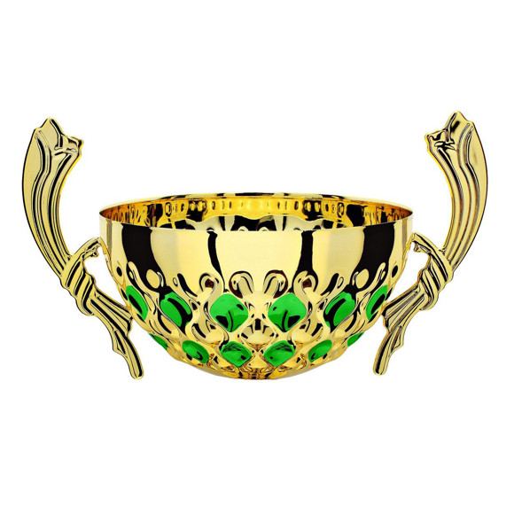 Immagine di MEZZA SFERA CLESSIDRA GOLD-GREEN D. 100 CORNUCOPIA