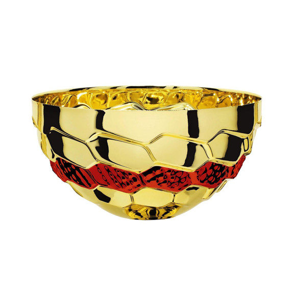 Immagine di MEZZA SFERA GALANA GOLD-RED D. 080 