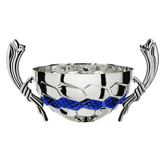 Immagine di MEZZA SFERA GALANA SILVER-BLUE D. 140 CORNUCOPIA