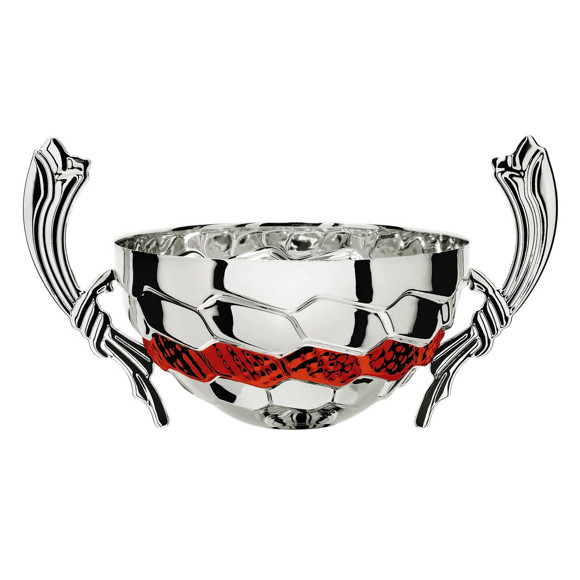 Immagine di MEZZA SFERA GALANA SILVER-RED D. 100 CORNUCOPIA