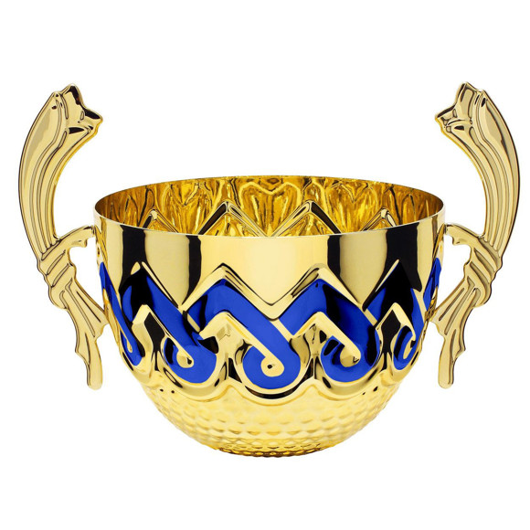 Immagine di 3/4 FIOCCO GOLD-BLUE D. 180 CORNUCOPIA