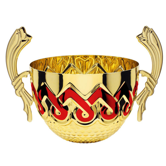 Immagine di 3/4 FIOCCO GOLD-RED D. 080 CORNUCOPIA