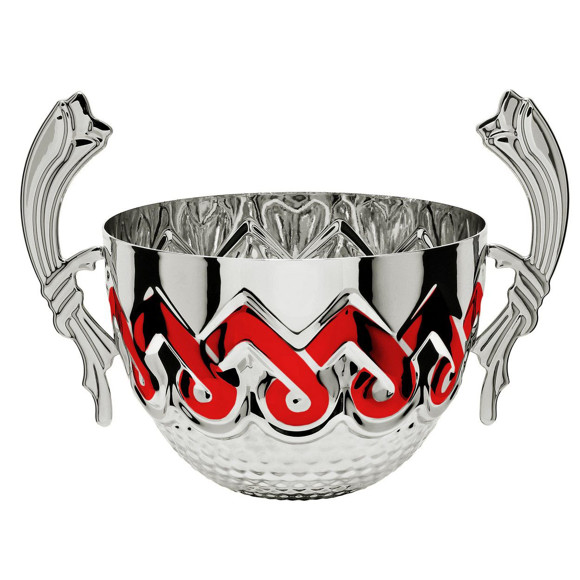 Immagine di 3/4 FIOCCO SILVER-RED D. 140 CORNUCOPIA