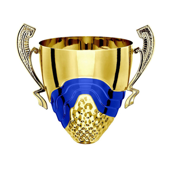Immagine di CONO ESAGONI GOLD-BLUE D. 180 LINEARE