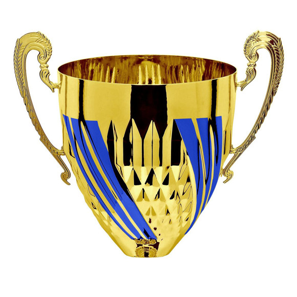 Immagine di CONO PIRAMIDE GOLD-BLUE D. 220 ONDULATA
