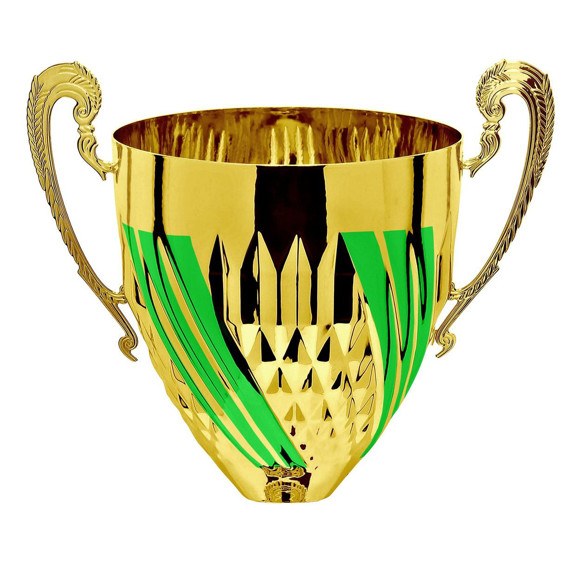 Immagine di CONO PIRAMIDE GOLD-GREEN D. 240 ONDULATA