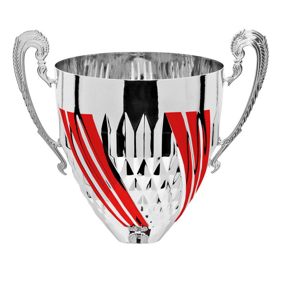 Immagine di CONO PIRAMIDE SILVER-RED D. 160 ONDULATA