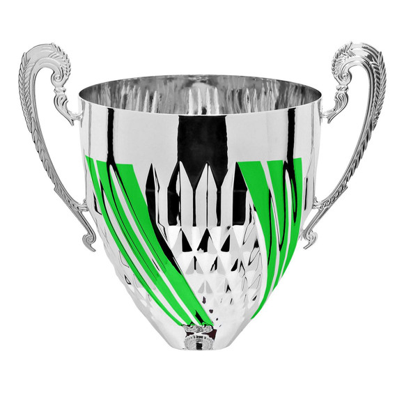 Immagine di CONO PIRAMIDE SILVER-GREEN D. 080 ONDULATA