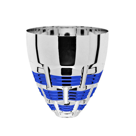 Immagine di CONO CESTINO_02 SILVER-BLUE D. 140