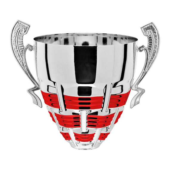Immagine di CONO CESTINO_02 SILVER-RED D. 100 LINEARE