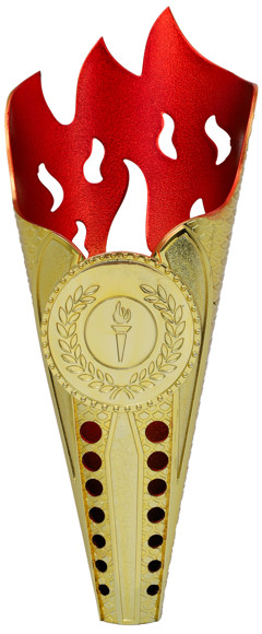 Immagine di Plastic Cup MAYON H235 W50 Gold Red