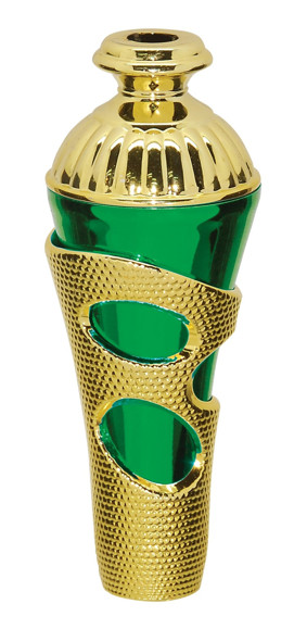 Immagine di Plastic Spacer CHEDDAR w/lid Malaga H 116 GOLD/GREEN
