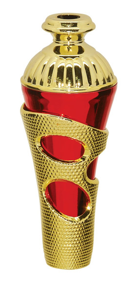 Immagine di Plastic Spacer CHEDDAR w/lid Malaga H 141 GOLD/RED